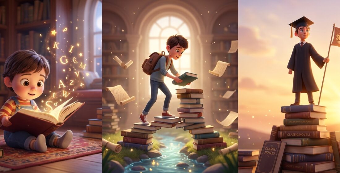 Scoala Gimnaziala Pick Me Academy are un program dedicat pentru deprinderea bucuriei de a citii